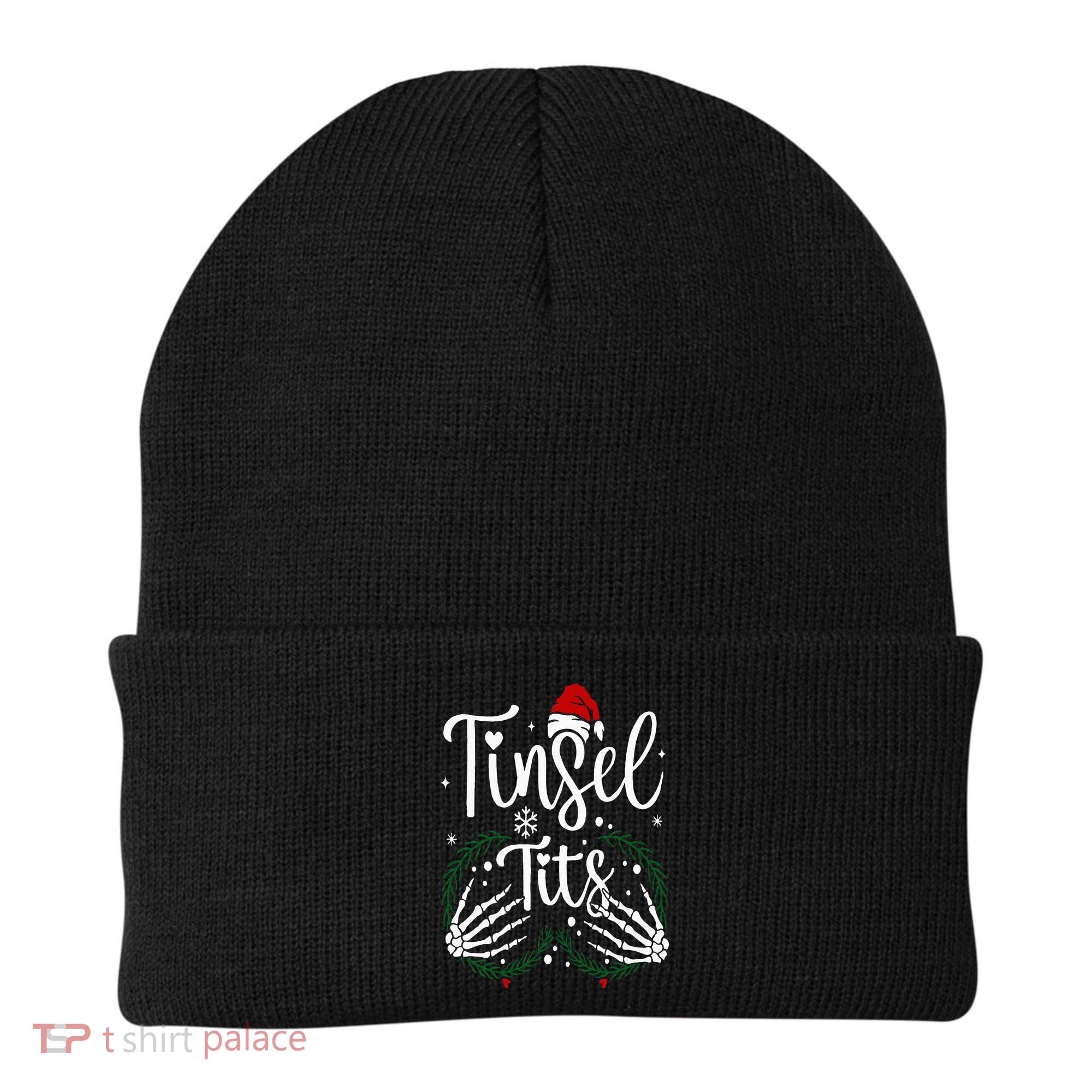 Jingle Balls Tinsel Tits Matching Christmas Couples Beanie