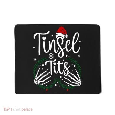 Jingle Balls Tinsel Tits Matching Christmas Couples Mousepad