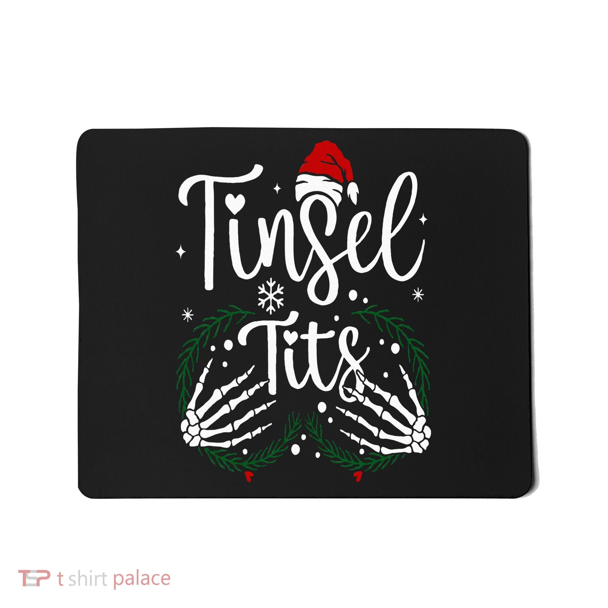 Jingle Balls Tinsel Tits Matching Christmas Couples Mousepad