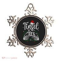 Jingle Balls Tinsel Tits Matching Christmas Couples Ornament thumb 0