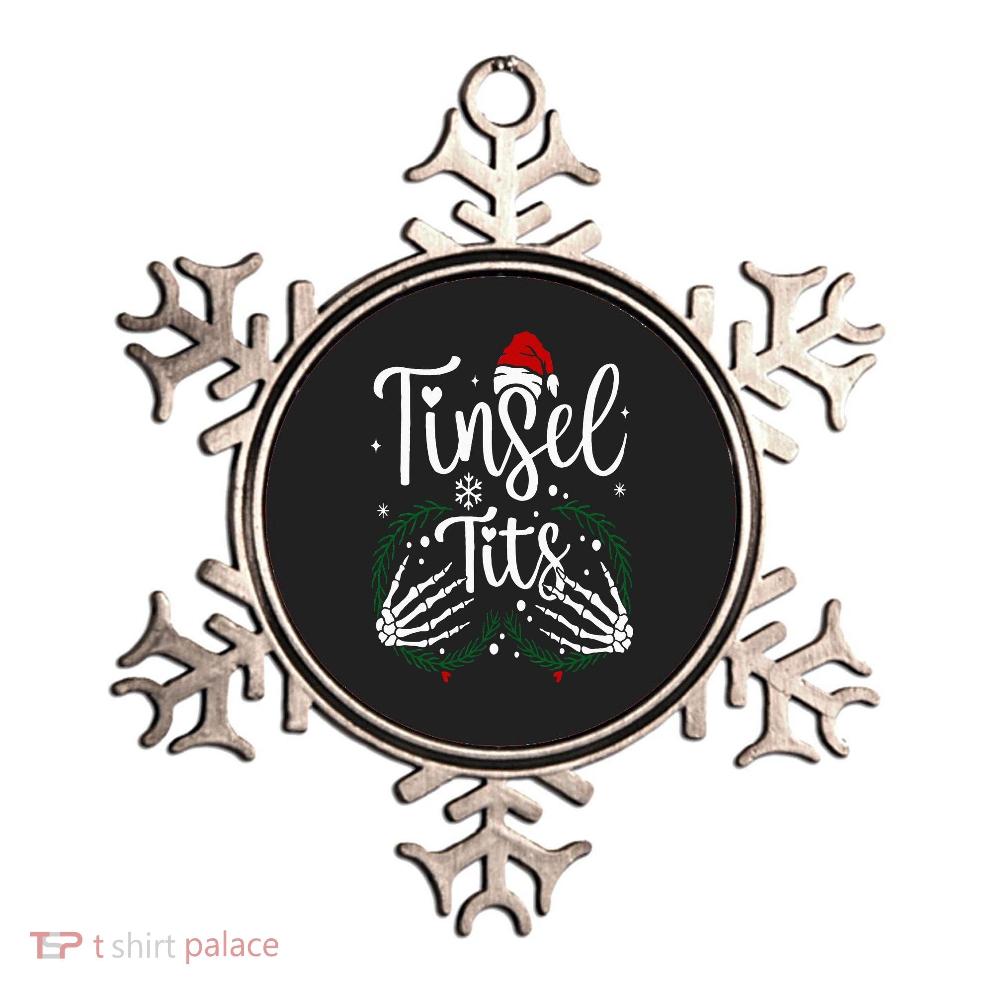 Jingle Balls Tinsel Tits Matching Christmas Couples Ornament