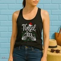Jingle Balls Tinsel Tits Matching Christmas Couples Women's Tank Top thumb 2