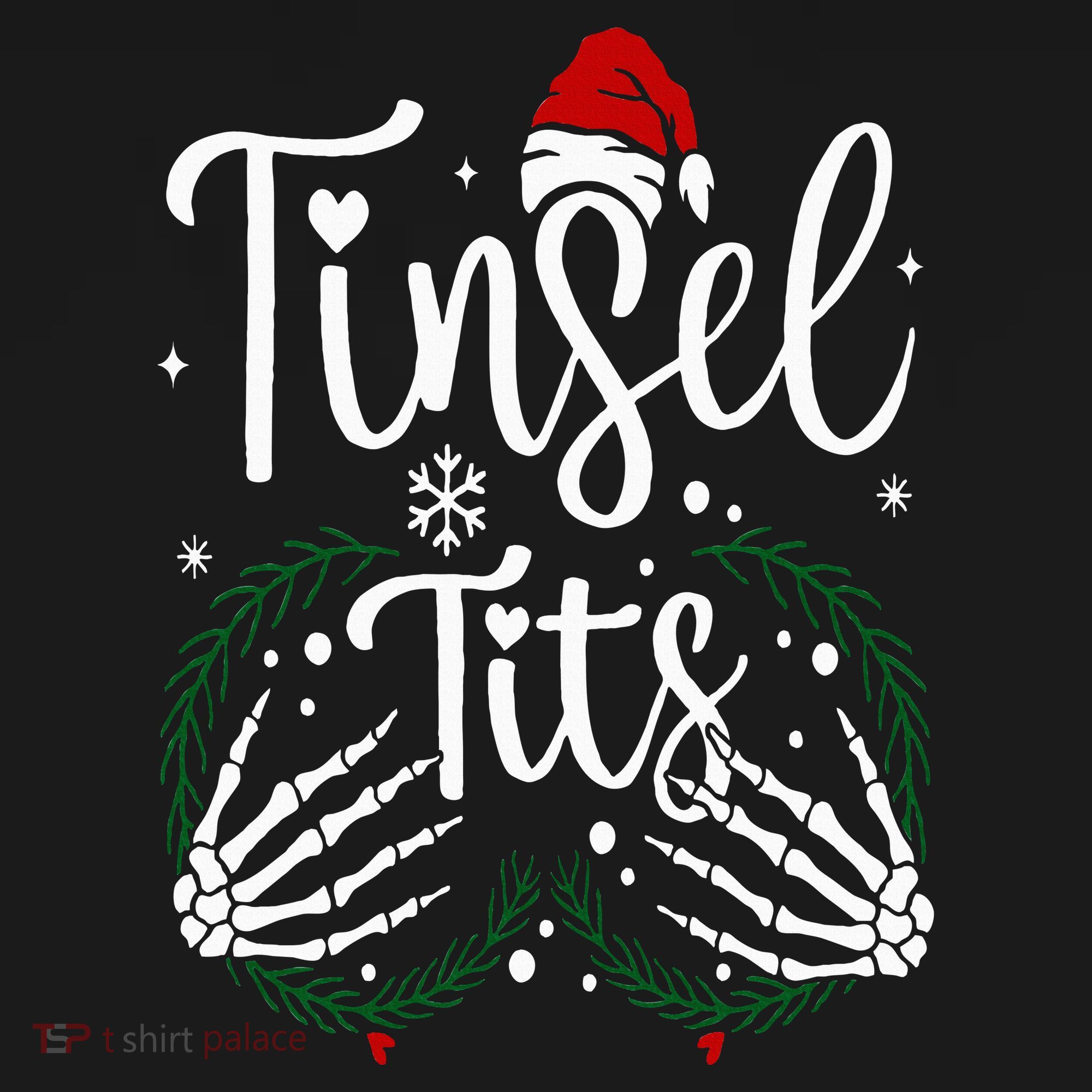 Jingle Balls Tinsel Tits Matching Christmas Couples Women's Tank Top