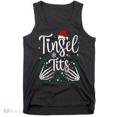 Jingle Balls Tinsel Tits Matching Christmas Couples Tank Top