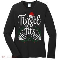 Jingle Balls Tinsel Tits Matching Christmas Couples Women's Long Sleeve Shirt thumb 0
