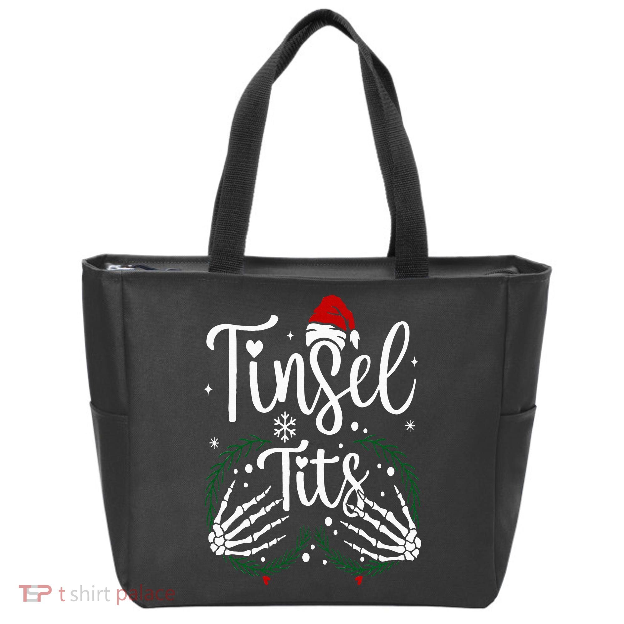 Jingle Balls Tinsel Tits Matching Christmas Couples Tote Bag