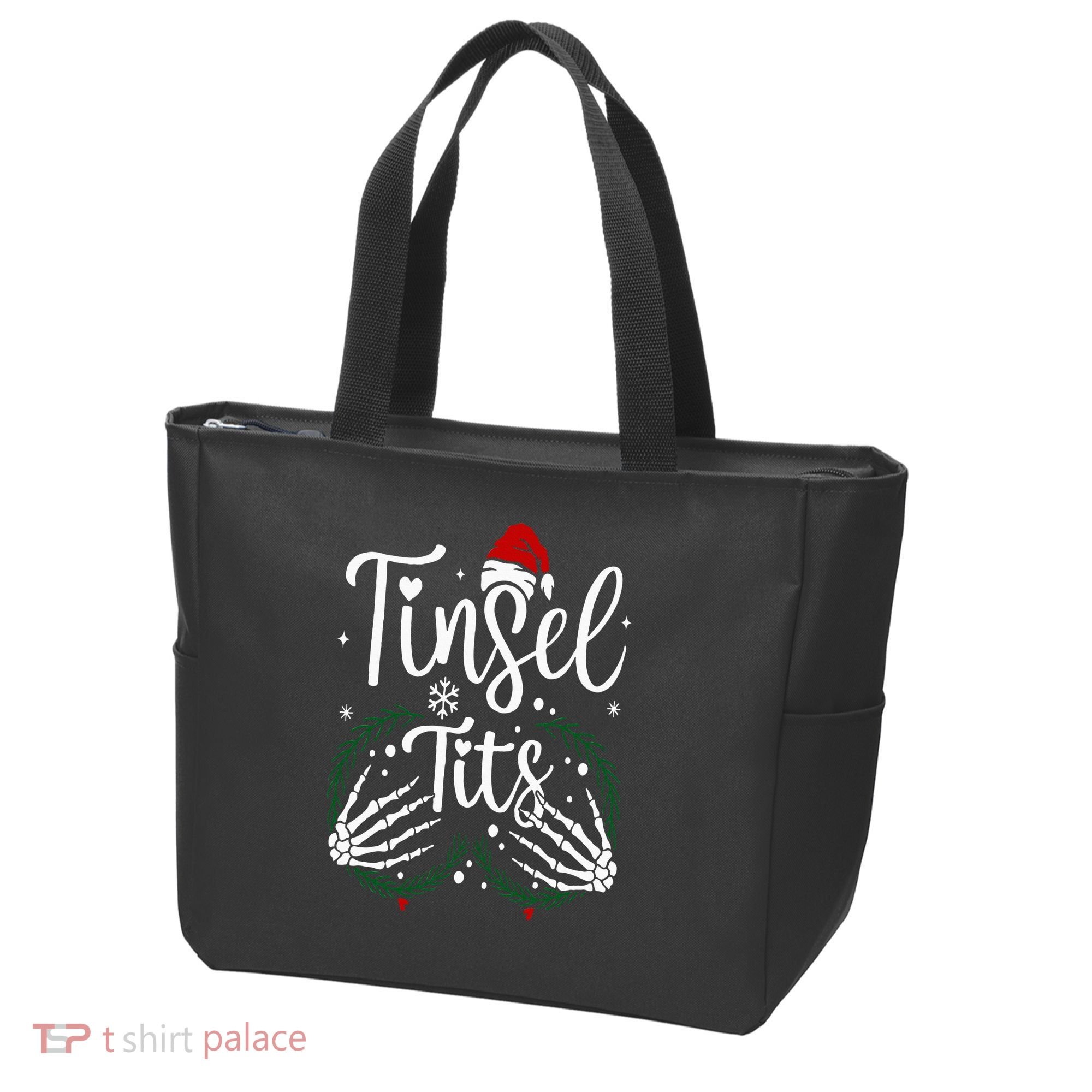 Jingle Balls Tinsel Tits Matching Christmas Couples Tote Bag