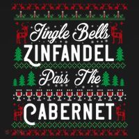 Jingle Bells Zinfandel Pass The Cabernet Ugly Christmas Wine Gift Doggie Tank thumb 4