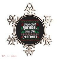 Jingle Bells Zinfandel Pass The Cabernet Ugly Christmas Wine Gift Ornament thumb 0