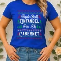 Jingle Bells Zinfandel Pass The Cabernet Ugly Christmas Wine Gift Women's T-Shirt thumb 2