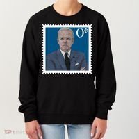 Joe Biden Zero Cents Stamp 0 Funny Worthless President Women's Sweatshirt thumb 0