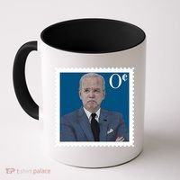 Joe Biden Zero Cents Stamp 0 Funny Worthless President Coffee Mug thumb 0