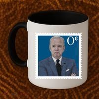 Joe Biden Zero Cents Stamp 0 Funny Worthless President Coffee Mug thumb 2