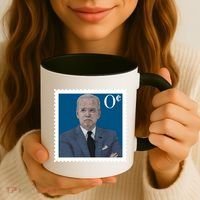 Joe Biden Zero Cents Stamp 0 Funny Worthless President Coffee Mug thumb 3