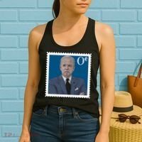 Joe Biden Zero Cents Stamp 0 Funny Worthless President Women's Tank Top thumb 2