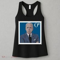 Joe Biden Zero Cents Stamp 0 Funny Worthless President Women's Tank Top thumb 3