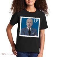 Joe Biden Zero Cents Stamp 0 Funny Worthless President Kids T-Shirt thumb 2