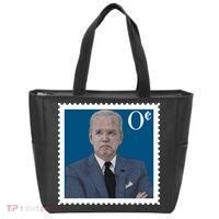 Joe Biden Zero Cents Stamp 0 Funny Worthless President Tote Bag thumb 0