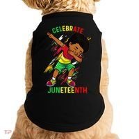 Juneteenth Celebrate 1865 King Dabbing Black African Boys Doggie Tank thumb 0