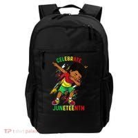 Juneteenth Celebrate 1865 King Dabbing Black African Boys Backpack thumb 0