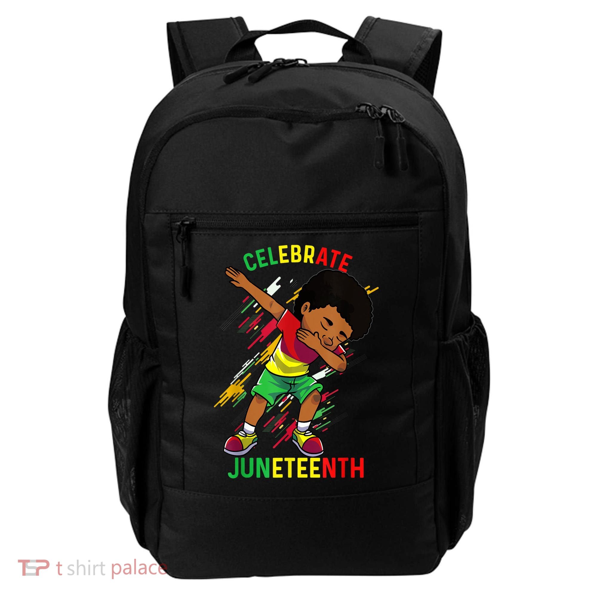 Juneteenth Celebrate 1865 King Dabbing Black African Boys Backpack