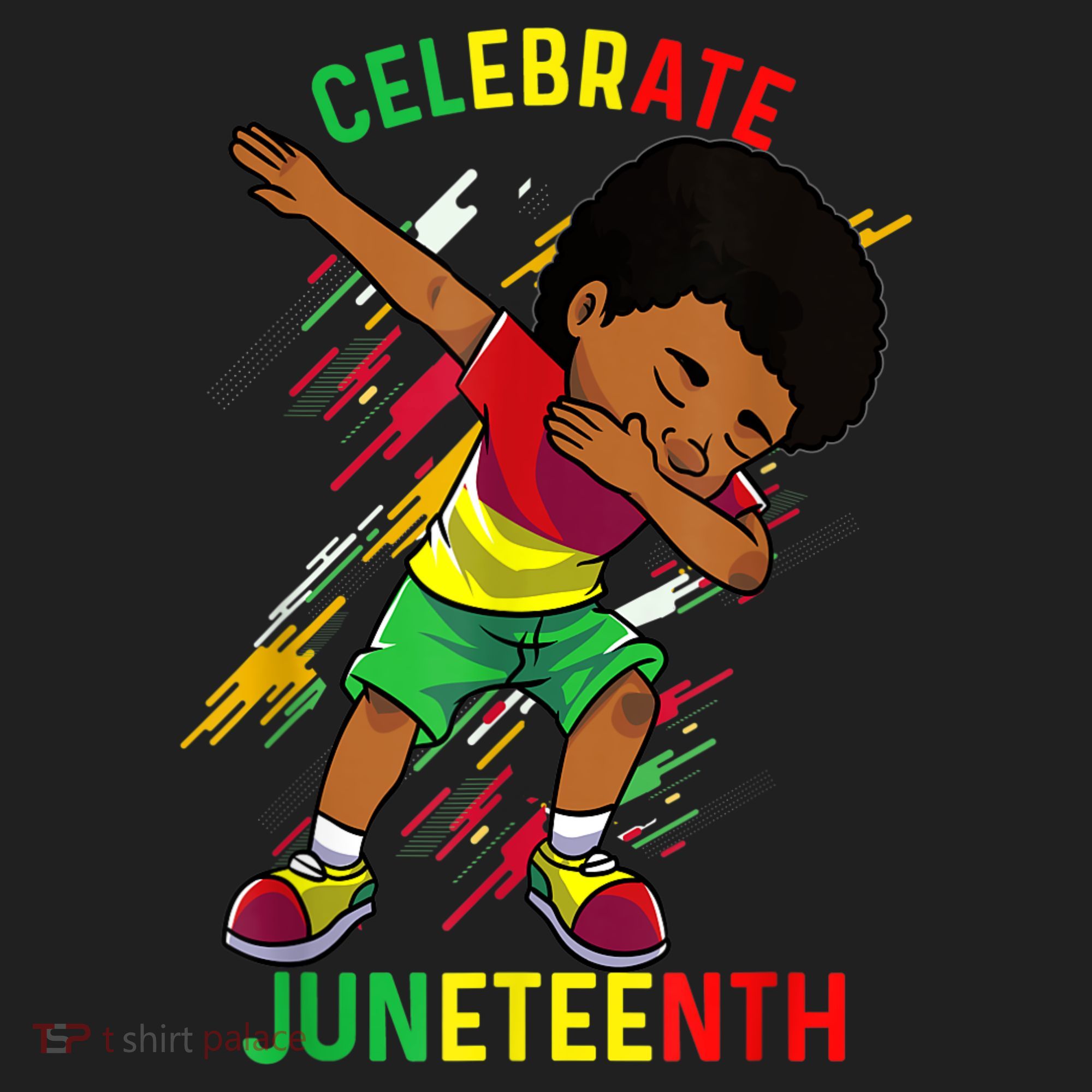 Juneteenth Celebrate 1865 King Dabbing Black African Boys Tumbler
