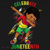 Juneteenth Celebrate 1865 King Dabbing Black African Boys Ornament thumb 1