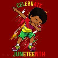 Juneteenth Celebrate 1865 King Dabbing Black African Boys Mousepad thumb 1