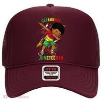 Juneteenth Celebrate 1865 King Dabbing Black African Boys Hat thumb 0