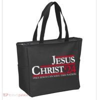 Jesus Christ 2024 Only Jesus Can Save This Nation Tote Bag thumb 2