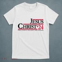 Jesus Christ 2024 Only Jesus Can Save This Nation T-Shirt thumb 5