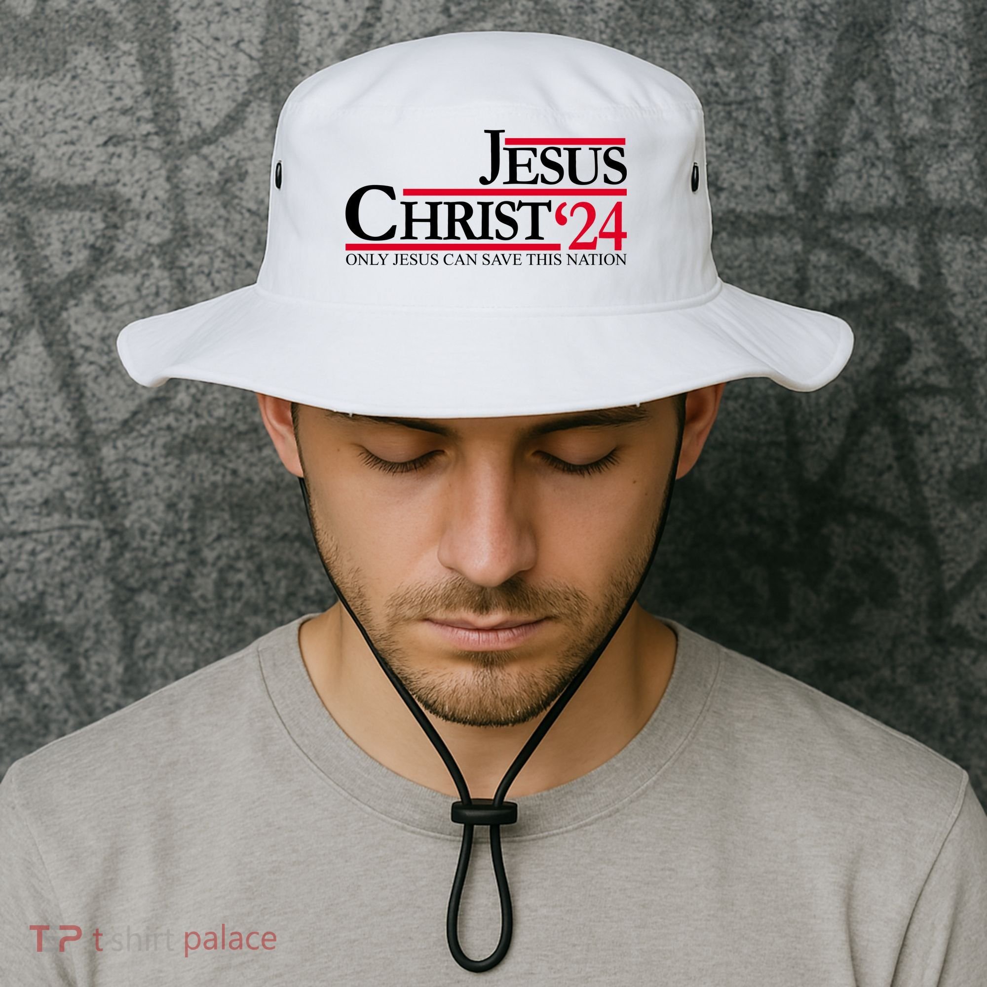 Jesus Christ 2024 Only Jesus Can Save This Nation Bucket Hat