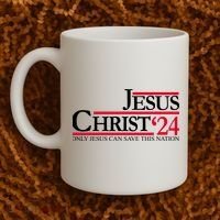 Jesus Christ 2024 Only Jesus Can Save This Nation Coffee Mug thumb 2