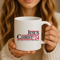Jesus Christ 2024 Only Jesus Can Save This Nation Coffee Mug thumb 3