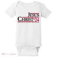 Jesus Christ 2024 Only Jesus Can Save This Nation Baby Bodysuit thumb 0