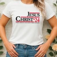 Jesus Christ 2024 Only Jesus Can Save This Nation Women's T-Shirt thumb 2