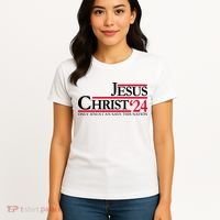 Jesus Christ 2024 Only Jesus Can Save This Nation Women's T-Shirt thumb 4