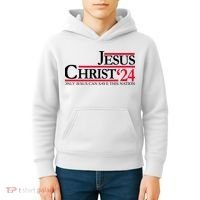 Jesus Christ 2024 Only Jesus Can Save This Nation Kids Hoodie thumb 4