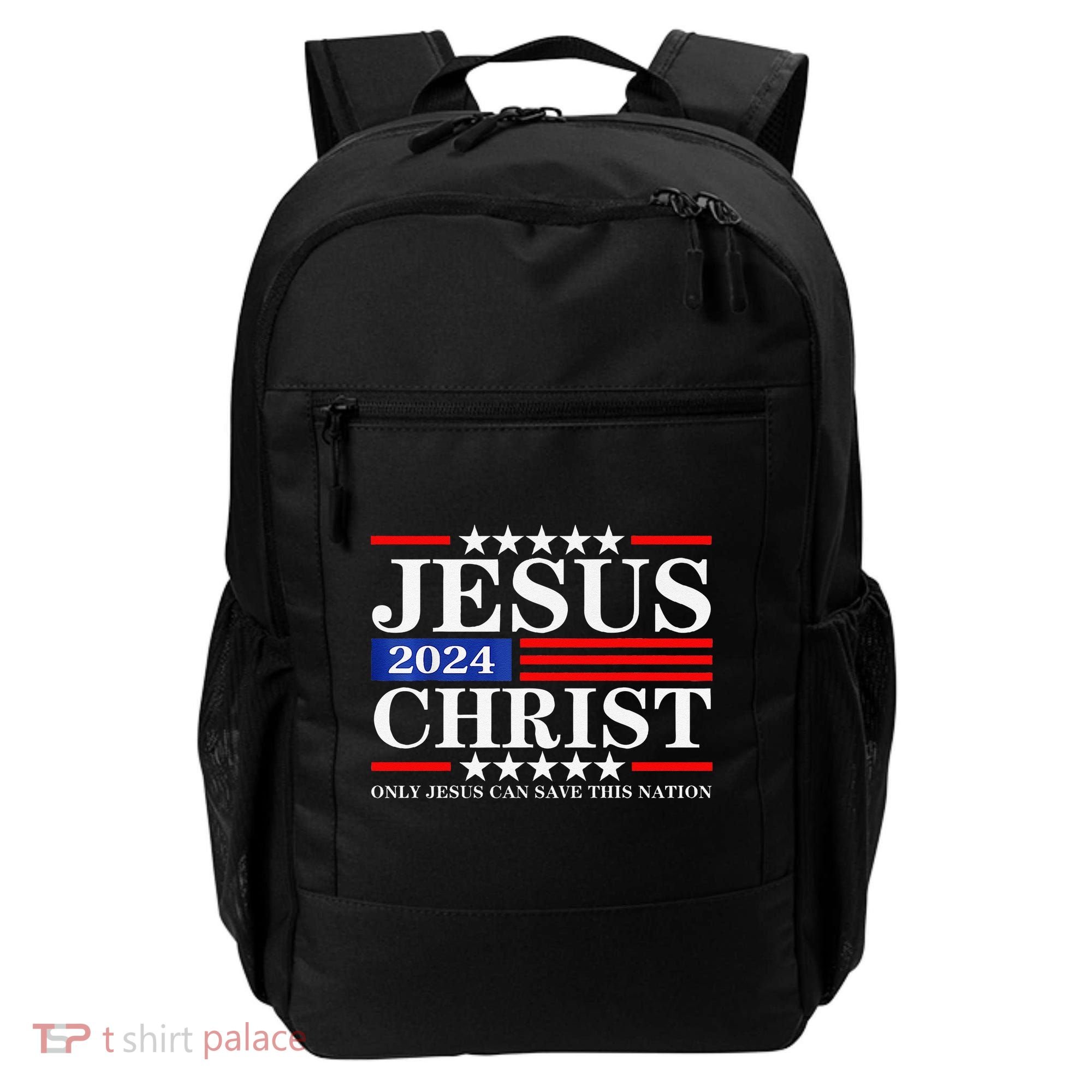 Jesus Christ 2024 Only Jesus Can Save This Nation Premium Backpack
