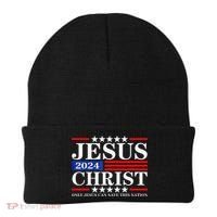 Jesus Christ 2024 Only Jesus Can Save This Nation Premium Beanie thumb 0