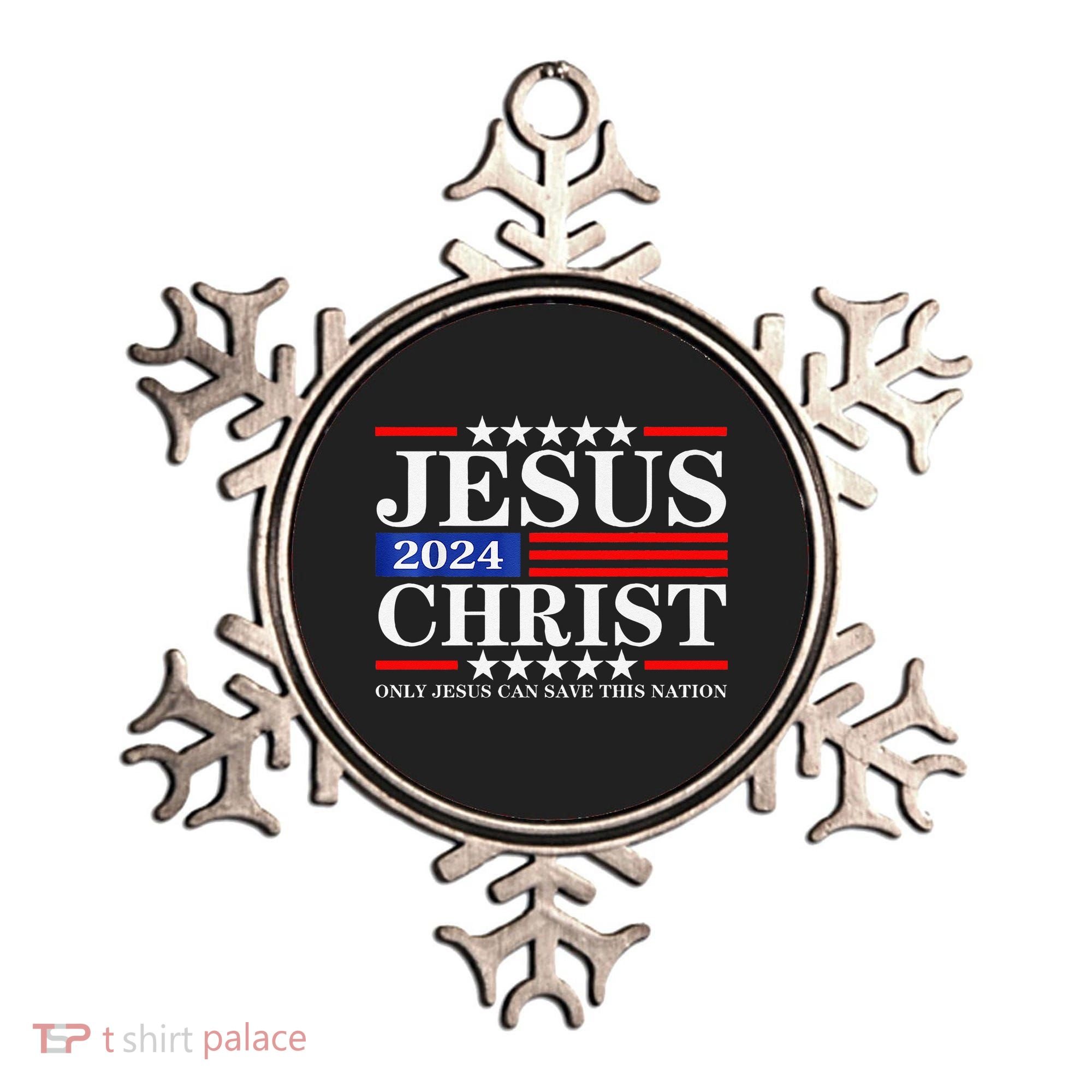Jesus Christ 2024 Only Jesus Can Save This Nation Premium Ornament