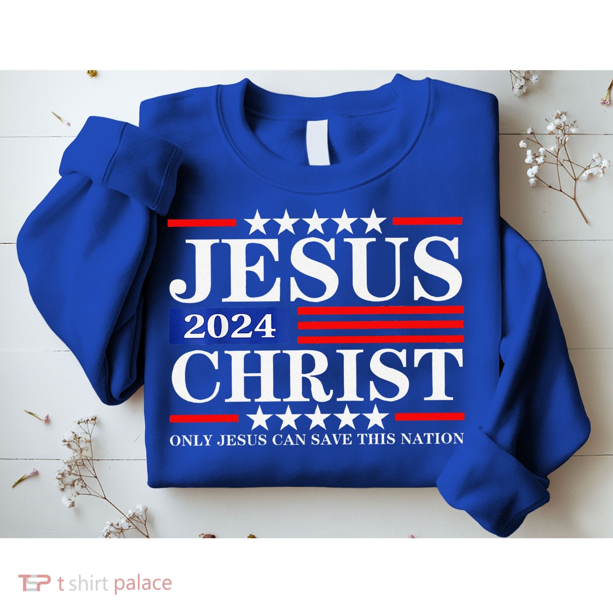 Jesus Christ 2024 Only Jesus Can Save This Nation Premium Sweatshirt