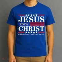 Jesus Christ 2024 Only Jesus Can Save This Nation Premium T-Shirt thumb 3