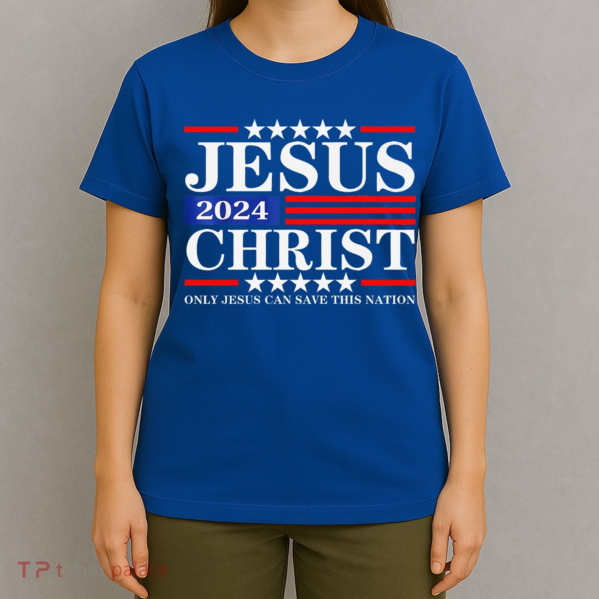 Jesus Christ 2024 Only Jesus Can Save This Nation Premium T-Shirt