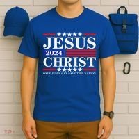 Jesus Christ 2024 Only Jesus Can Save This Nation Premium T-Shirt thumb 6