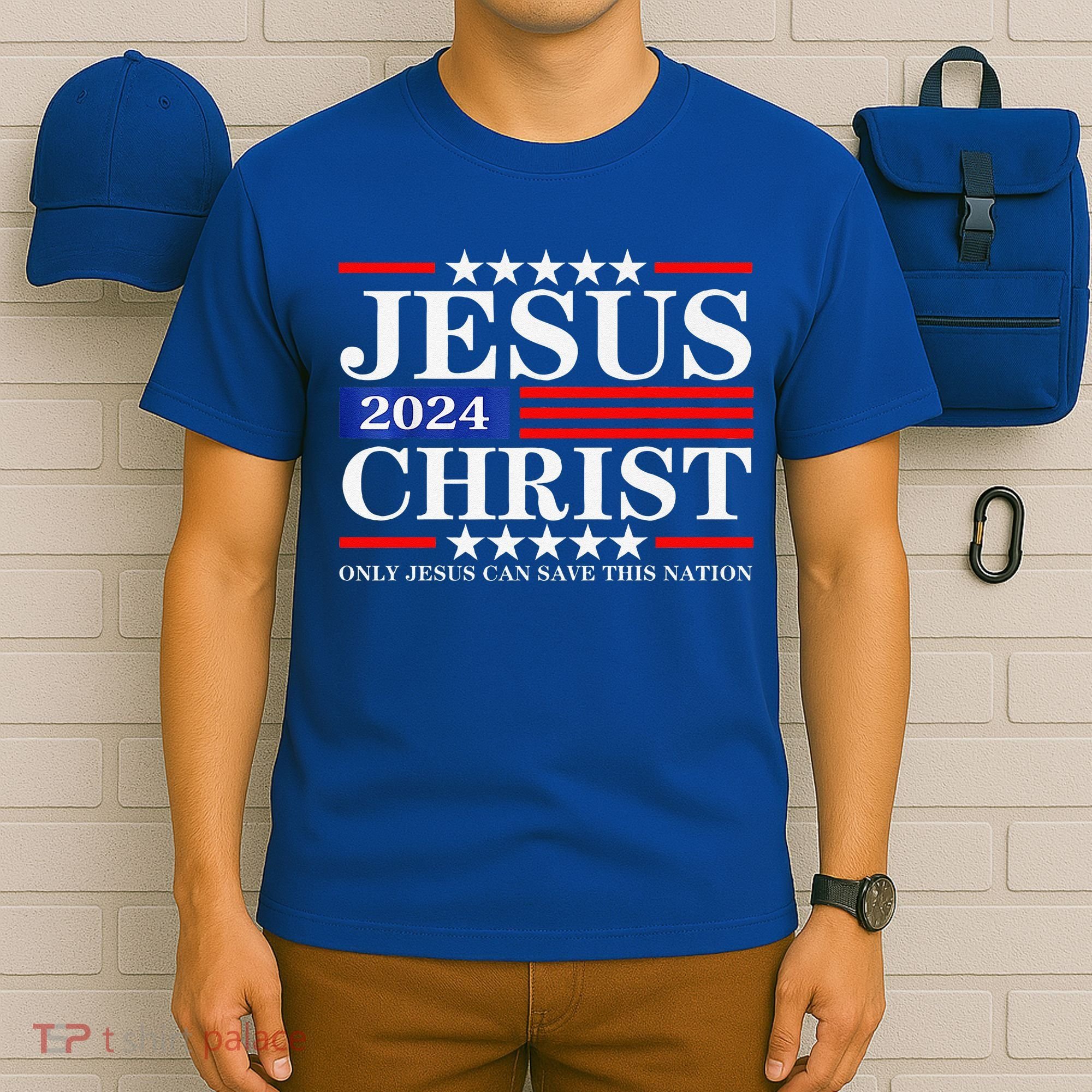 Jesus Christ 2024 Only Jesus Can Save This Nation Premium T-Shirt