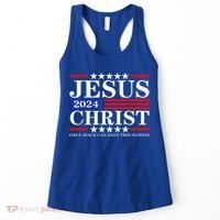 Jesus Christ 2024 Only Jesus Can Save This Nation Premium Women's Tank Top thumb 0