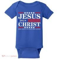 Jesus Christ 2024 Only Jesus Can Save This Nation Premium Baby Bodysuit thumb 0