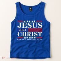 Jesus Christ 2024 Only Jesus Can Save This Nation Premium Tank Top thumb 2