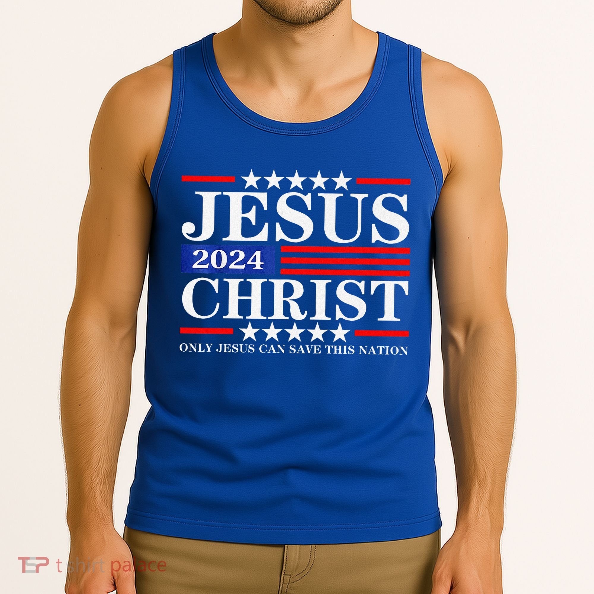 Jesus Christ 2024 Only Jesus Can Save This Nation Premium Tank Top